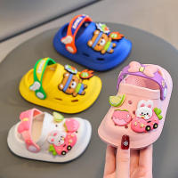 Sandalias para niñas, zapatillas de verano de interior de suela suave antideslizante para bebés, zapatos con agujeros para niños de dibujos animados con bolsa - details 0