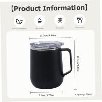 Taza de café de viaje para llevar, taza de café con aislamiento y tapa a prueba de fugas, taza de viaje térmica de café de doble pared al vacío - details 2