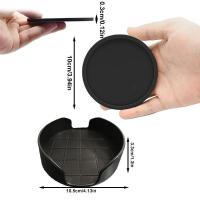 Juego de soporte de cama de silicona de 6 piezas para taza de café redonda - details 15