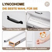 Cómoda con 6 cajones de tela, cómoda de dormitorio blanca, mueble de almacenamiento, muebles de dormitorio, cómoda para cocina, oficina, pasillo, mueble de TV con cajones - details 3