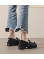 Mocasines de Suela Gruesa para Mujer Zapatos de Cuero Retro de Primavera 2025 - details 6