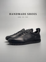 Nuevos zapatos deportivos negros de alta gama, zapatos de moda de piel de vaca, zapatos casuales de cuero para hombres - details 6