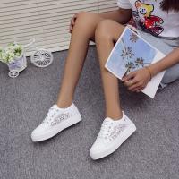 Zapatillas de plataforma de encaje para mujer, zapatos de Skate ahuecados con punta redonda, informales, para caminar - details 6