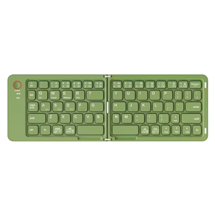 Teclado plegable ligero con Bluetooth, cómodo teclado inalámbrico recargable para portátil, colorido - 1