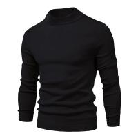 Suéter grueso de invierno de cuello alto para hombre, suéter informal de cuello alto de color sólido, cálido y ajustado, jersey de cuello alto para hombre - details 10
