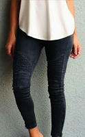 Pantalones elásticos ajustados informales a la moda para mujer - details 8