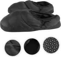 1 par de pantuflas de Algodón para hombre, pantuflas de Interior para hombre, pantuflas de Casa, color Negro - details 0