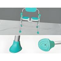Silla de ducha plegable con reposabrazos