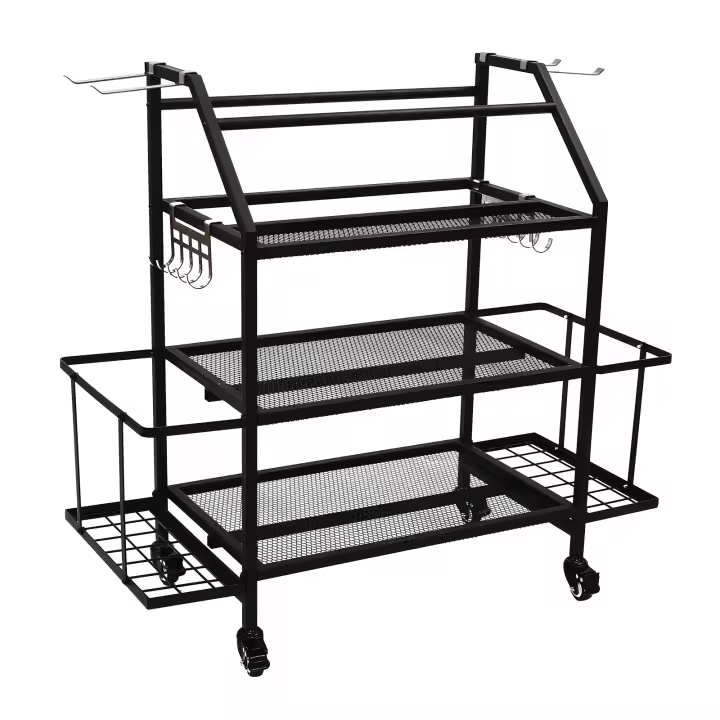 Soporte de Almacenamiento para Gimnasio en Casa Organizador Pesado para Mancuernas y Equipo de Exercicio Deportes y Exteriores - 1