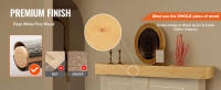 SucceBuy Chimenea para chimenea, 60" x 8" x 6", soporta hasta 50 libras, repisa de madera natural para sobre chimenea, estante flotante de granja montado en la pared, decoración natural rústica hecha a mano - details 1