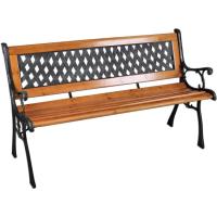 Banco de Madera para Jardín Terraza o Patio de 2 Plazas con Resalto y Soporte de Brazo - details 0