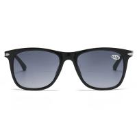 Gafas de sol de lectura bifocales con bisagras de resorte Retro redondas, cómodas, protección UV + 0,75 a + 4 - details 4