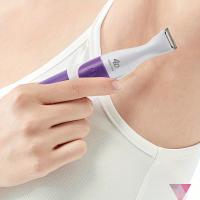 Afeitadora eléctrica 2 en 1 para mujer, recortadora de pelo corporal, afeitadora portátil de verano, elementos esenciales de viaje - details 2