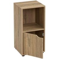 Estantería de Madera, Librería con Puerta y Compartimentos Abiertos, Mueble almacenaje, Organizador,en Color Natural de 119x29x59 cm para Estudio,Dormitorio,Salón, Oficina y Biblioteca - details 46