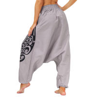 Pantalones harén con parte inferior caída para mujeres y hombres - details 12