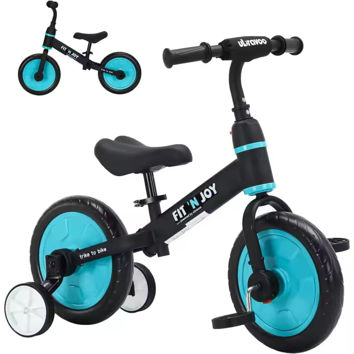 Bicicleta de Entrenamiento para niños pequeños, Bicicleta de Equilibrio 4 en 1 para niños con Pedales y Ruedas de Entrenamiento, Triciclo para Andar en Bicicleta para 2-5 - 1