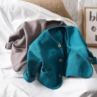 Moda coreana abrigo para niños cárdigan de manga larga otoño bebés niñas algodón Casual Top abrigos chaqueta primavera - details 2