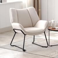 Sofá de Salón Moderno de Lino Estilo de Descanso con Brazo para Dormitorio - details 0