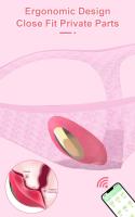 Estimulador de Clítoris Portátil Controlado por APP Vibrador Incorporado en Ropa Interior para Mujeres Juguete Sexual Adulto - details 1