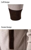 Suéter de punto Retro para hombre, cárdigan informal a la moda con botones, chaqueta de lana, sudadera con capucha de otoño e invierno - details 14