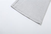 BUNO-Conjunto informal de 2 piezas de gato extraño para mujer, camisola deportiva con cuello Halter y pantalón acampanado, ropa de calle a juego, liso y elástico, sencillo - details 23