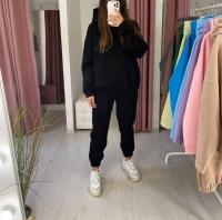 Conjunto de ropa deportiva informal para mujer, sudadera con capucha y pantalones de manga larga, moda, otoño - details 8
