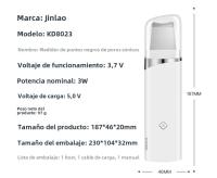 Pala de cuero ultrasónica Instrumento de espinillas Instrumento de belleza Hogar Acné Pala de espinillas Limpieza de poros - details 14