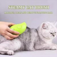 Cepillo de depilación para mascotas, Cepillo de masaje eléctrico con pulverizador para gatos y perros - details 3