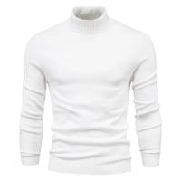 Suéter grueso de invierno de cuello alto para hombre, suéter informal de cuello alto de color sólido, cálido y ajustado, jersey de cuello alto para hombre - details 22