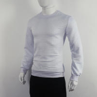 Suéter de punto para hombre, camiseta informal de manga larga con cuello redondo y ajuste holgado - details 10