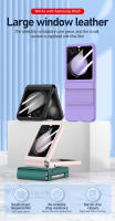 Funda de Teléfono de Cuero PU para Galaxy Z Flip 5 Cubierta Protectora - details 0