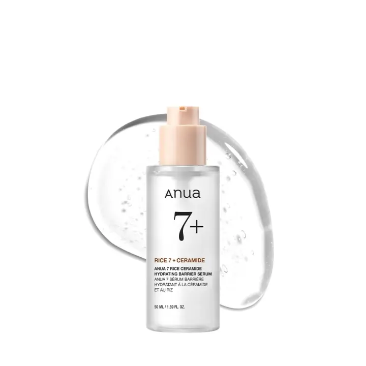 ANUA RICE CERAMIDE 7 SUERO HIDRATANTE DE BARRERA, Iluminador, Suero Hidratante para el Rostro, Arroz, Ácido Hialurónico, Niacinamida - 1