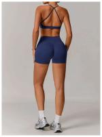 Ropa deportiva de yoga de alta elasticidad para mujer, pantalones cortos absorbentes, pantalones push-pull, monos para ciclismo, jogging y fiesta - details 3