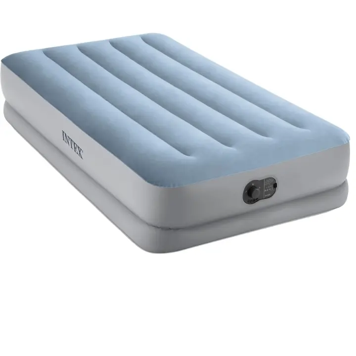 Colchón Inflable Individual con Bomba Eléctrica USB Inflado Rápido de 4 Minutos, Máximo Peso 136 kg, Material de PVC Laminado Flocado - 1