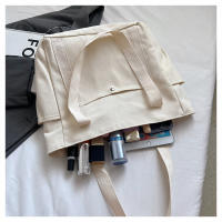 Bolso de mujer de lona de gran capacidad bolso de mano bolso de hombro estudiante universitario bolso versátil bolso de viaje multibolsillo - details 35