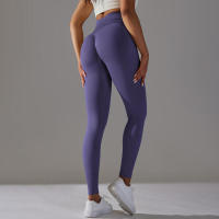 Leggings de yoga sin costuras para mujer, ropa deportiva de entrenamiento, pantalones deportivos de cintura alta - details 73