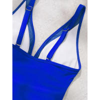 Bañador negro de una pieza para mujer, traje de baño de realce con Control de barriga, Tankini de una pieza - details 27