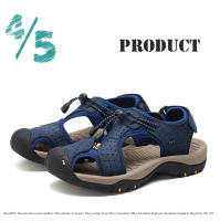 Zapatos de cuero de alta calidad para hombre, sandalias de talla grande, a la moda, novedad de verano, 40-48 - details 4
