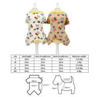 Suministros para mascotas, pijamas de algodón para perros, camiseta interior transpirable con patrón de oso para perros, ropa fina para cachorros y gatos - details 0