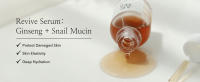 Revive Serum Ginseng + Snail Mucin, skin elasticity, deep hydration, protect damaged skin