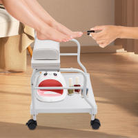 Baño de pies para uñas, Spa, carrito portátil para pedicura, manicura, masaje, blanco nuevo, 50x42x47cm/19,69x16,54x18,5 pulgadas - details 0