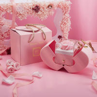 Collar Personalizado de Cobre con Colgante de Proyección 100 Lenguas Caja de Joyería en Forma de Manzana con Rosa Conservada Perfecto para el Día de la Madre - details 1