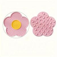 Alfombrilla de Comida para Mascotas en Forma de Girasol Anti-estragado para Gatos - details 8