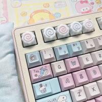 1 unidad de bonitos dibujos animados DIY hechos a mano de resina Original, regalo personalizado, accesorios de teclas de teclado nical personalizadas - details 1