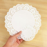Paquete de 100 Piezas de Papel de Encaje Blanco Redondo Ideal para Empaques de Regalos DIY, Decoración de Mesas de Bodas y Cumpleaños - details 6