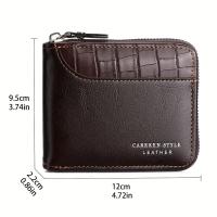 Cartera de Cuero de Lujo para Hombres Monedero con Cinturón y Bolsillos para Tarjetas - details 0