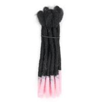 Extensiones de trenzas de pelo sintético para hombres Afro, 1 Uds., rastas hechas a mano, peluca Reggae negra, trenzas rizadas a granel, cabello trenzado de ganchillo - details 1