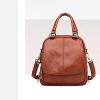 Mochila de cuero suave para mujer, bolso de mano de gran capacidad, mochila de viaje a la moda, mochila para ordenador para viajes de negocios - details 1
