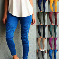 Pantalones elásticos ajustados informales a la moda para mujer - details 1