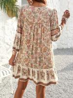 Vestido Boho de Playa de Verano Suelto y Casual con Estampado de Algodón Rayón - details 2